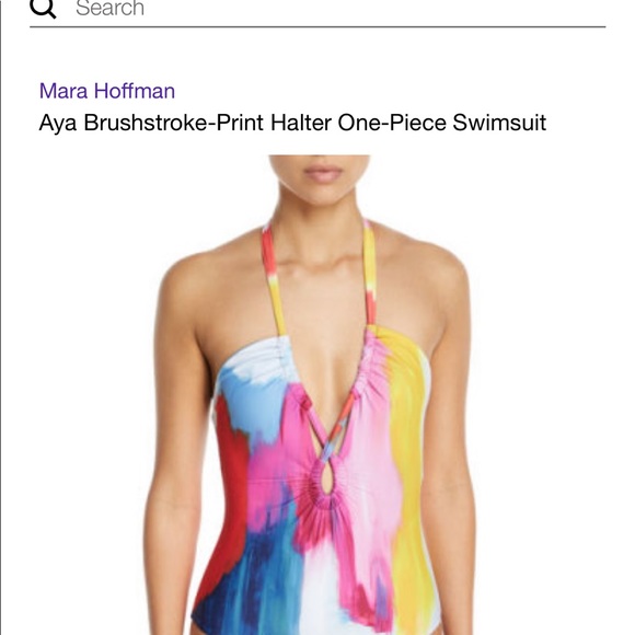 Anthropologie Mara Hoffman Brushstroke swimsuit - Picture 6 of 8